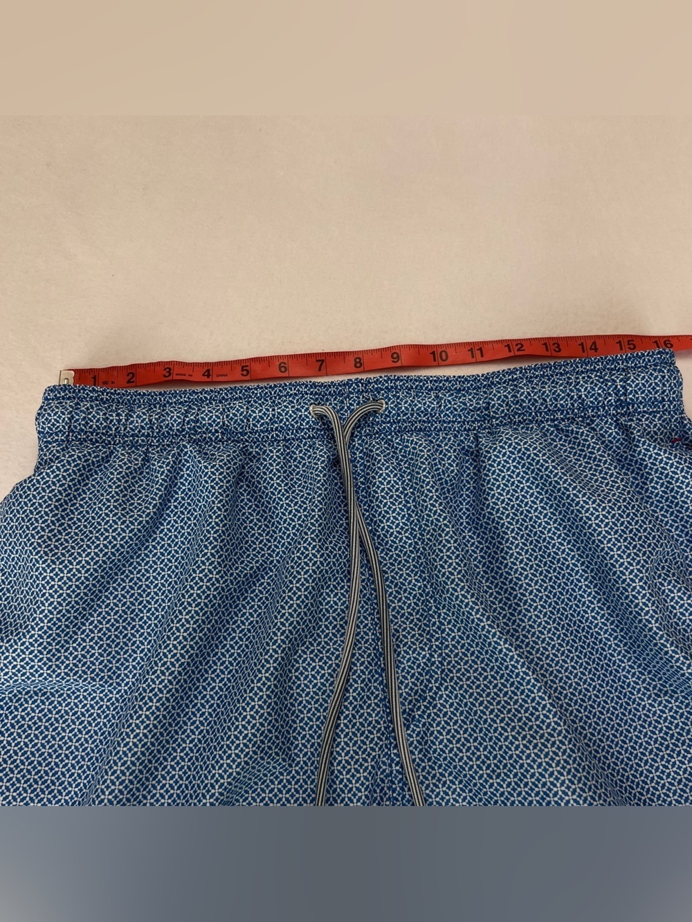 Ted Baker London The Worlds Your Lobster Swim Trunks Blue White Size 5 Large - Picture 5 of 10